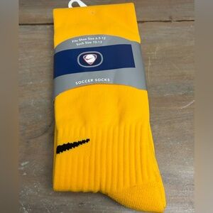 NWOT-Nike Bright Yellow Soccer Socks
